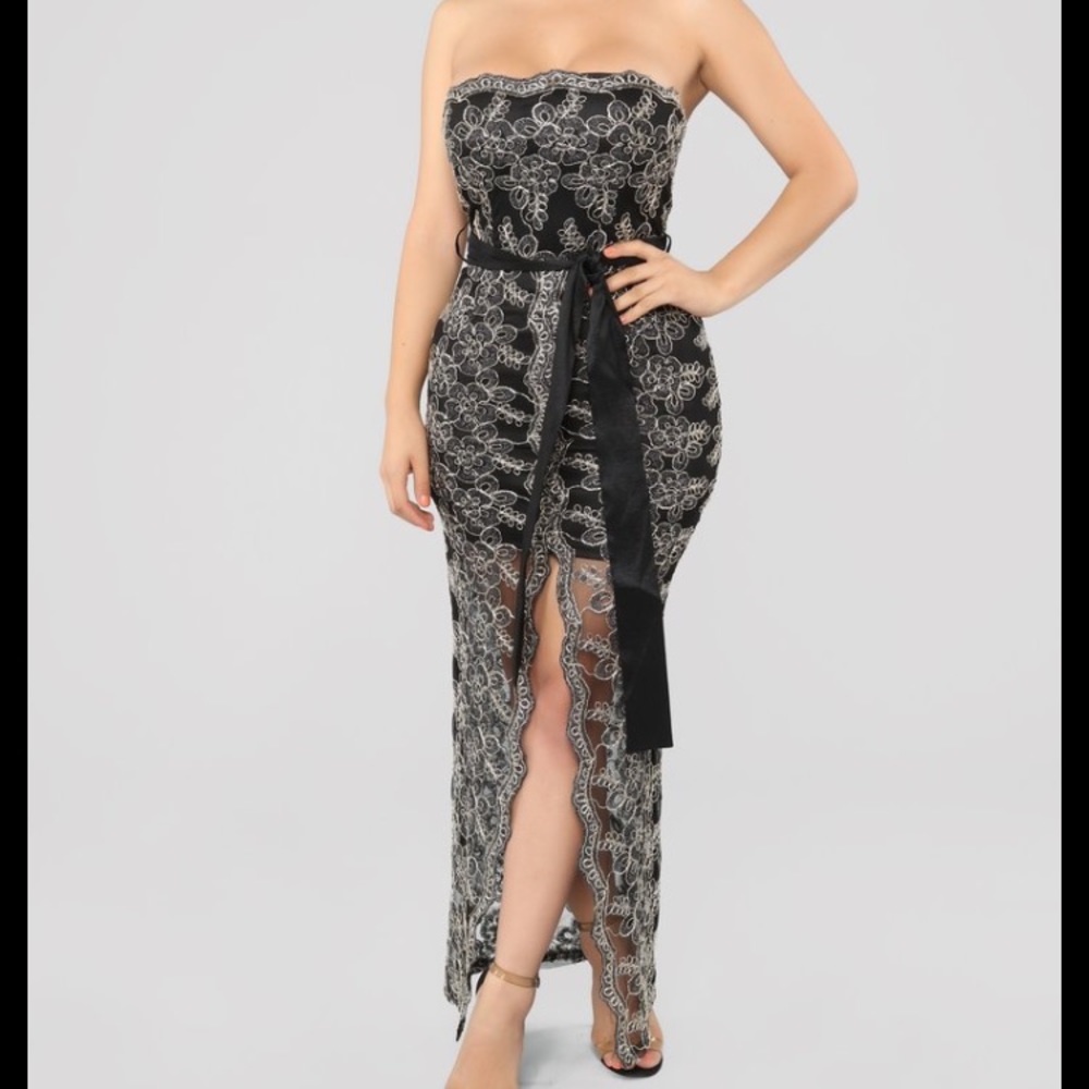 After midnight embroidered dress